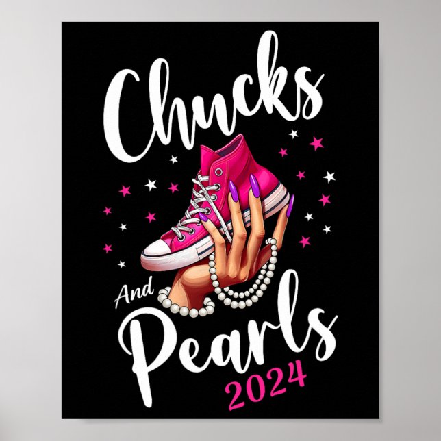 Poster Chaussures mignonnes Kamala Harris 2024 Élection P (Devant)