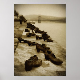 Poster Chaussures sur le Danube