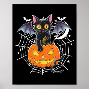 Poster Chauve-souris Halloween _ Chauve-souris à ailes de