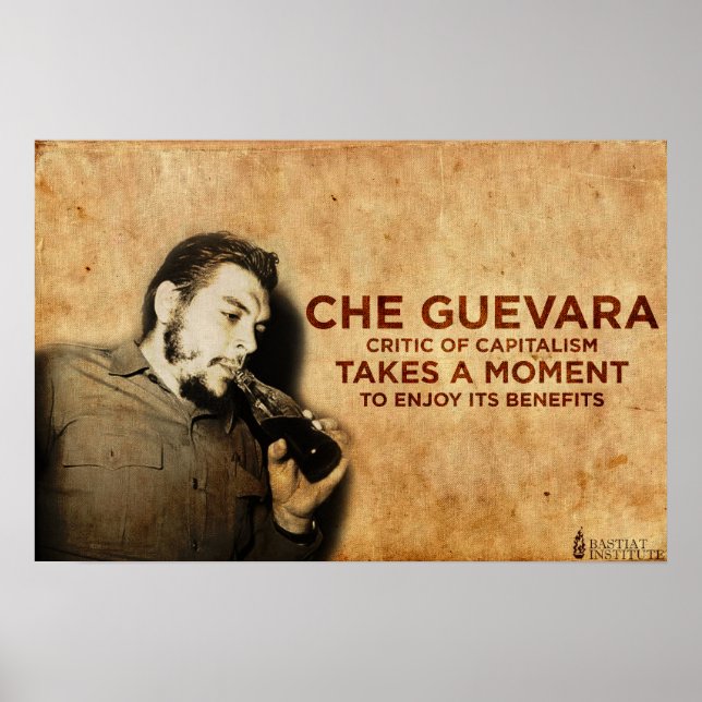 Poster Che Guevara - Critique du capitalisme (Devant)