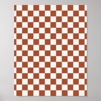Check Rust Checkered Terracotta