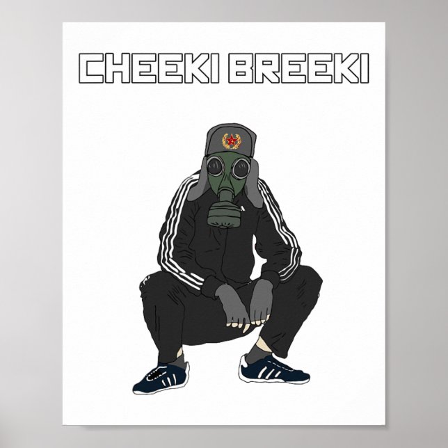 Poster Cheeki Breeki - Gopnik Style slav Amusant Gamer St (Devant)