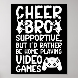 Poster Cheer Bro soutien frère de pom-pom girl