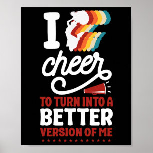 Poster Cheer Cheerleading Je Cheer Pour Devenir Un Meille
