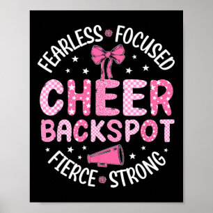 Poster Cheer Ckspot Sans Peur Concentré Féroce Cheerleadi