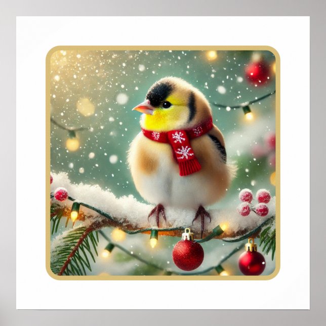 Poster Cheer d'or : Noël festif de US-Goldfinch (Devant)