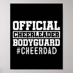 Poster Cheer Papa Funny Papa Pom-pom girl officiel Bodygu