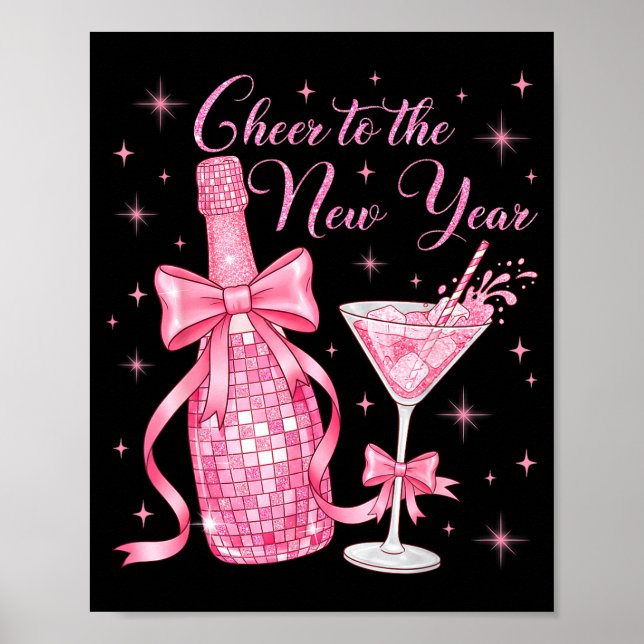 Poster Cheer To The New Year Happy New Year 2026 Countdow (Devant)