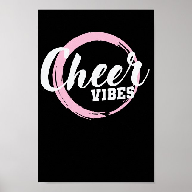 Poster Cheer Vibes Pom-pom girl Sport tourn anfeuern (Devant)