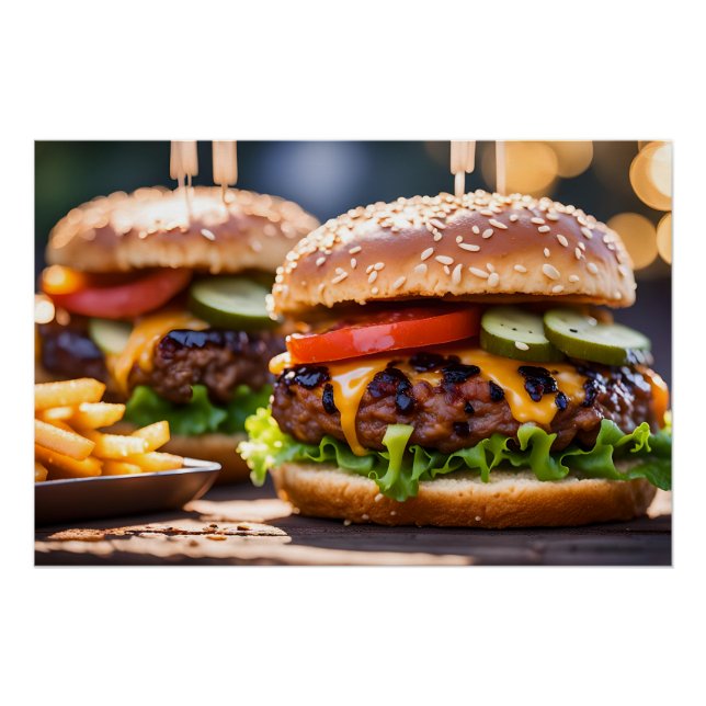 Poster Cheeseburgers (Devant)
