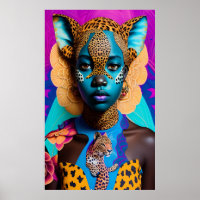 Cheetah African lady