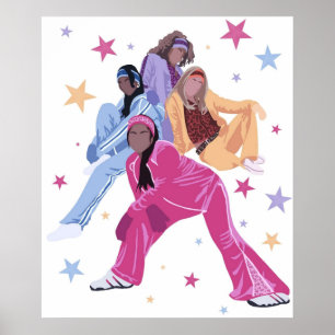 Poster Cheetah filles 2000s nostalgie raven symone