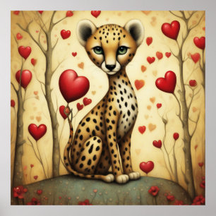 Poster Cheetah Love 3