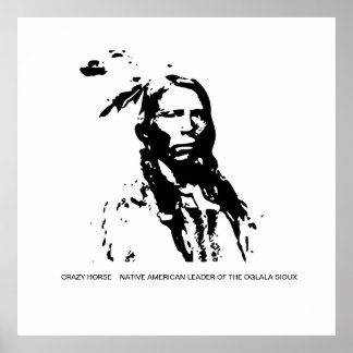 Poster Chef amérindien du Crazy Horse