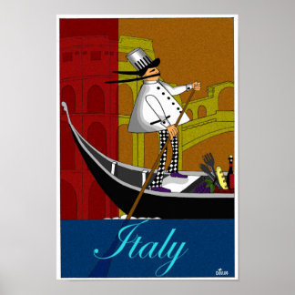 POSTER CHEF DD099 EN ITALIE