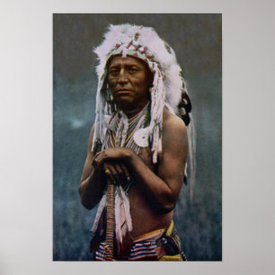 Poster Chef Deux armes White Calf Glacier National Park