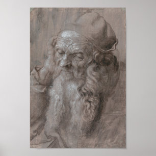 Poster Chef d'un vieil homme par Albrecht Durer