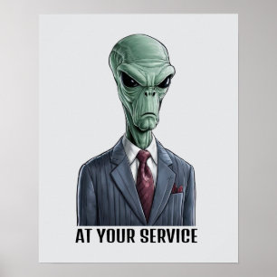 Poster Chef extraterrestre
