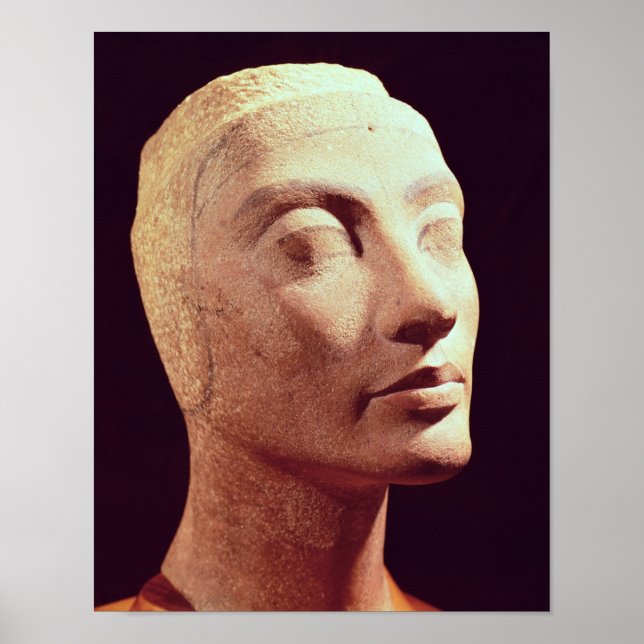 Poster Chef inachevé de Nefertiti, Nouveau Royaume (Devant)