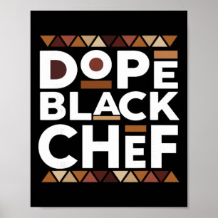 Poster Chef Noir Drogue Histoire Noire Mélanine Chef Noir