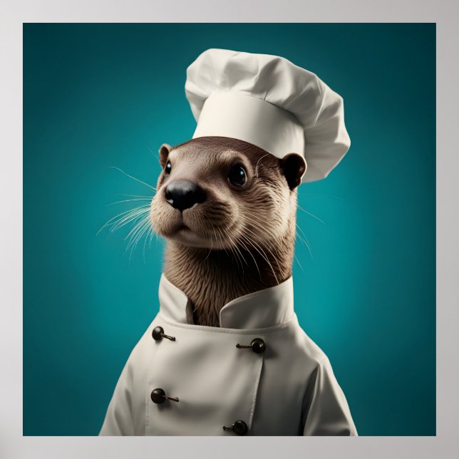 Poster Chef Otter (Devant)