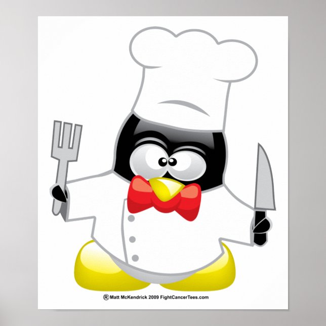 Poster Chef Penguin (Devant)