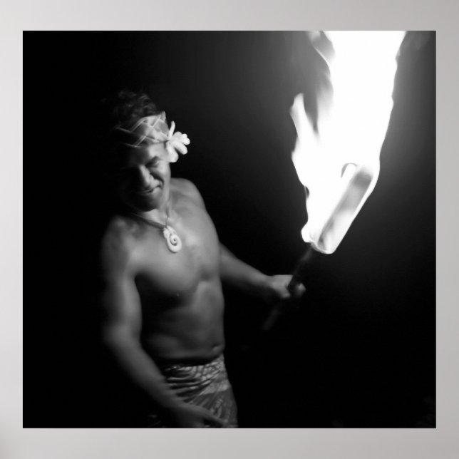 Poster CHEF SAMOAN avec TORCH (Devant)