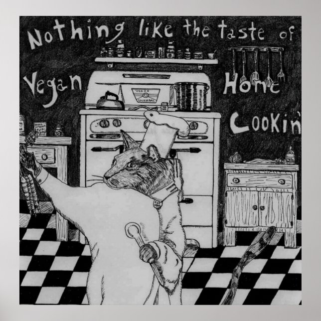 Poster Chef végétalien Maurice (Devant)