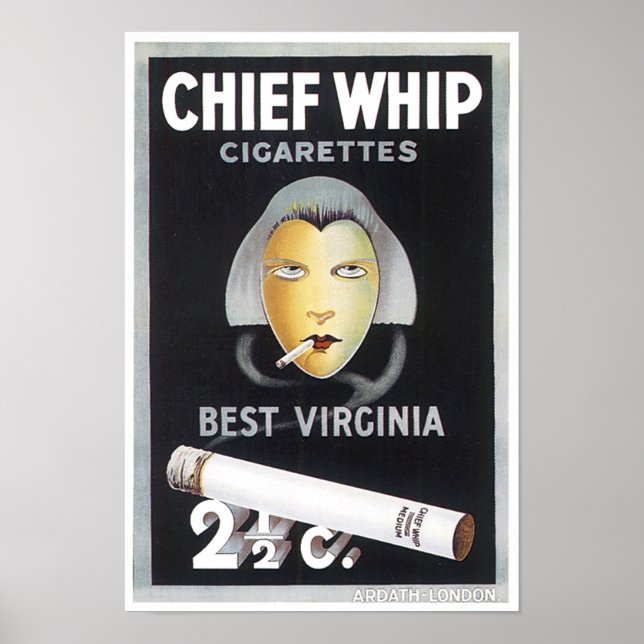 Poster Chef Whip Cigarettes (Devant)