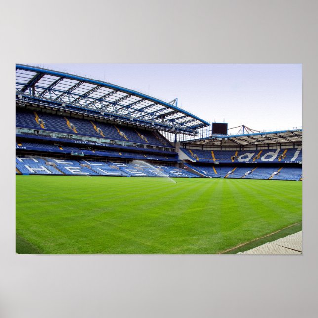 Poster Chelsea Stamford Bridge West Stand (Devant)