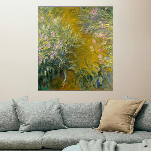 Poster Chemin à travers les iris, Monet