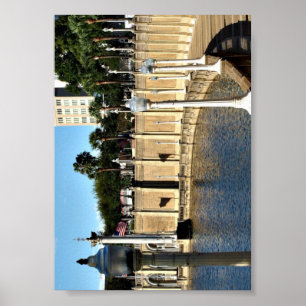 Poster Chemin autour du lac Mirror sur