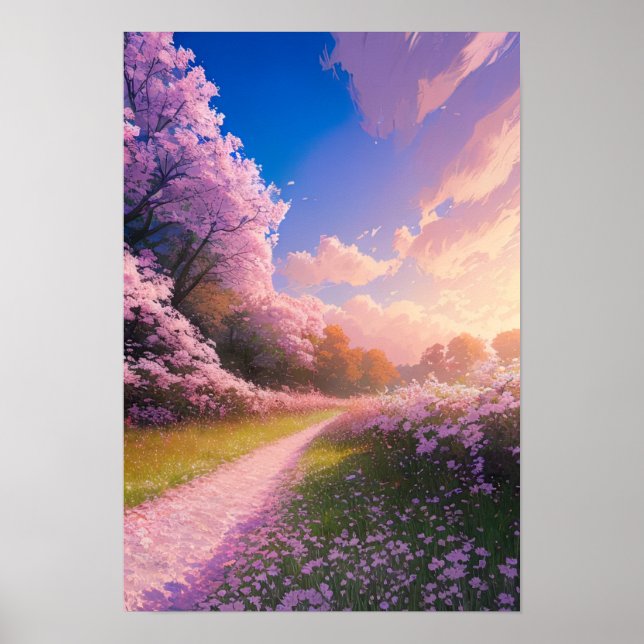 Poster Chemin couvert par Sakura (Devant)