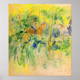Poster Chemin dans le Bois de Boulogne par Berthe Morisot