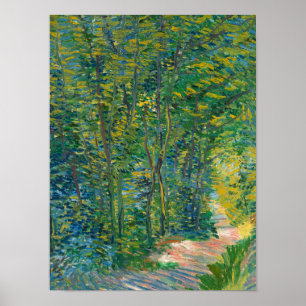 Poster Chemin dans les Bois, 1887 par Vincent van Gogh