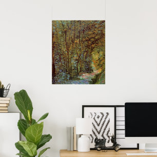 Poster Chemin dans les Bois par Vincent van Gogh