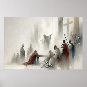 Poster Chemin de Croix Jésus est condamné à mort