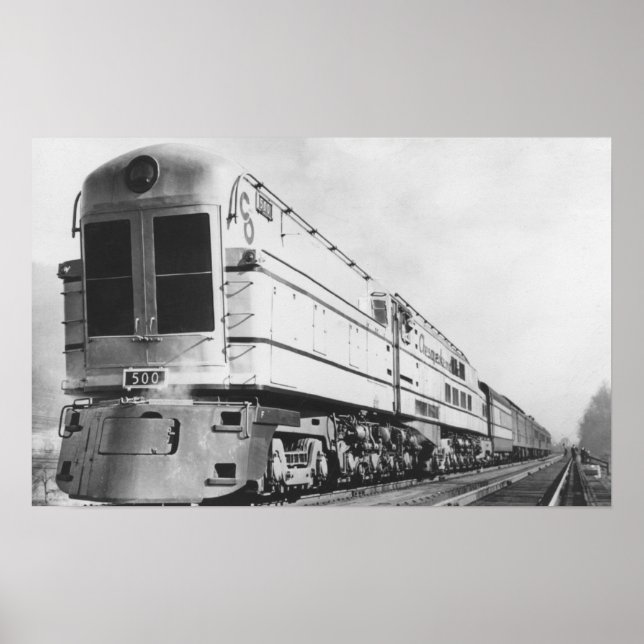 Poster Chemin de fer Chesapeake & Ohio "500" (Devant)