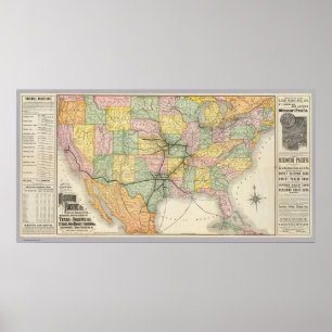 Poster Chemin de fer du Sud-Ouest