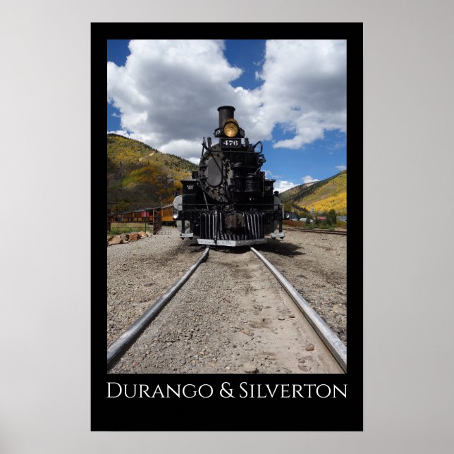 Poster Chemin de fer Durango et Silverton Narrow Gage (Devant)