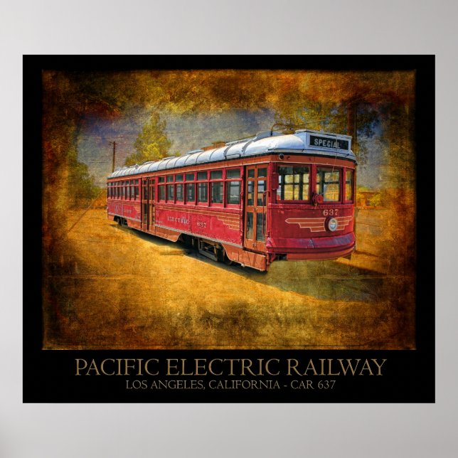 Poster Chemin de fer électrique du Pacifique (Devant)
