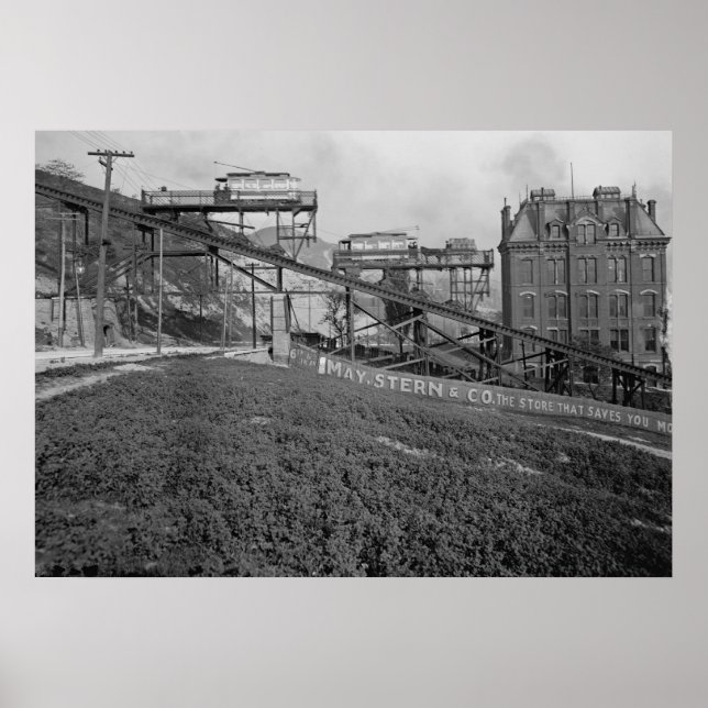 Poster Chemin de fer incliné Mount Adams à Cincinnati 190 (Devant)