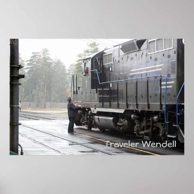 Poster Chemin de fer Pittoresque Adirondack, Gare de Then (Devant)