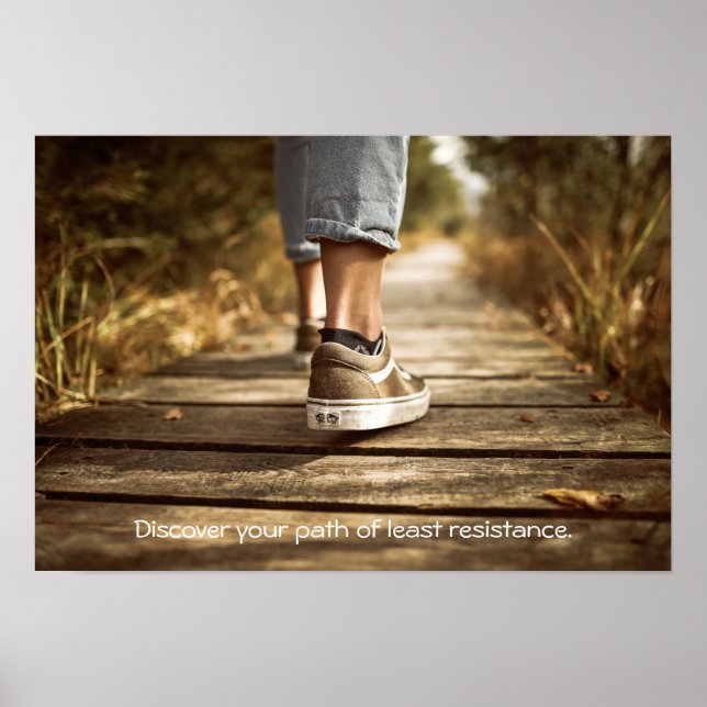 Poster Chemin de l'affiche de la moindre résistance (Devant)