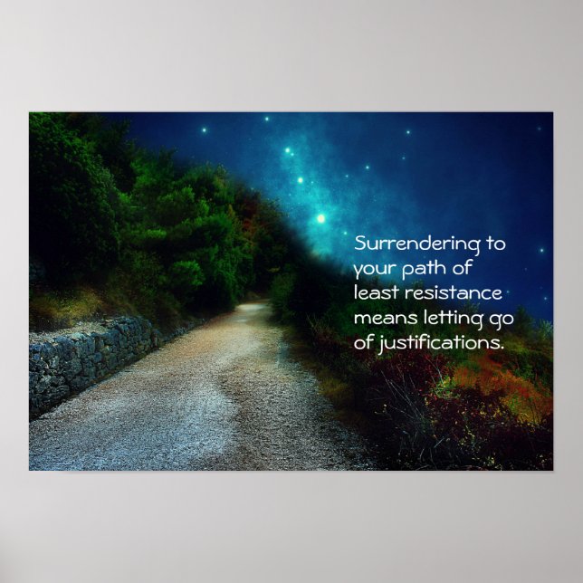 Poster Chemin de l'affiche de la moindre résistance (Devant)