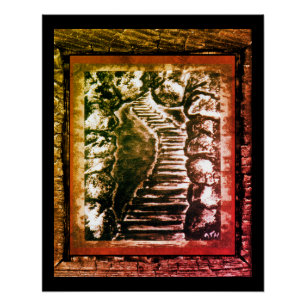 Poster Chemin de pierre