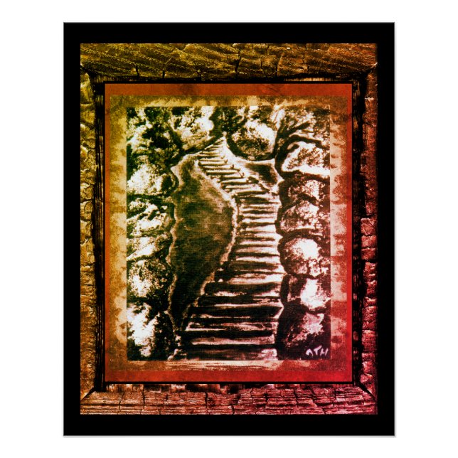 Poster Chemin de pierre (Devant)
