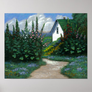 Poster Chemin du jardin