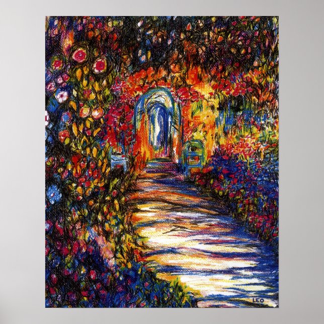 Poster Chemin du jardin (Devant)