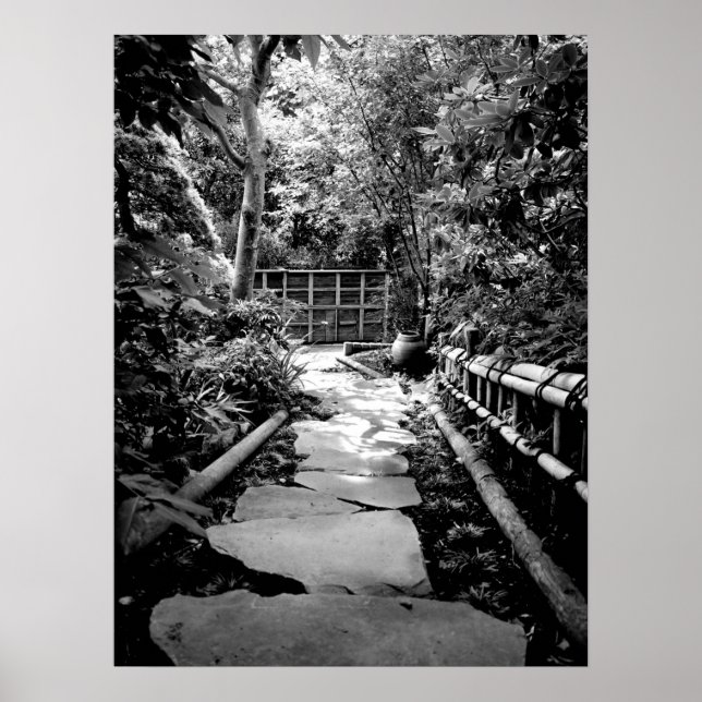 Poster Chemin du jardin en pierre (Devant)